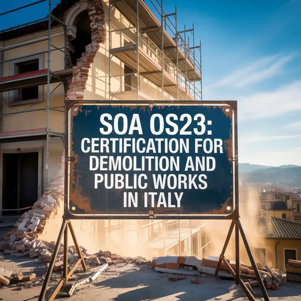 SOA OS23: Certification for Demolition and Public Works in Italy